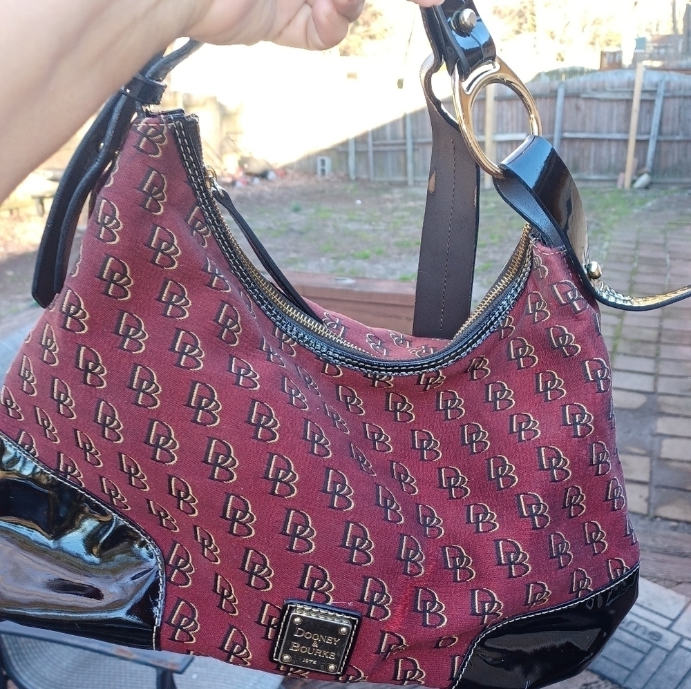 Dooney & Bourke - Used-  Full Size Canvas Purse - Picture 8 of 16